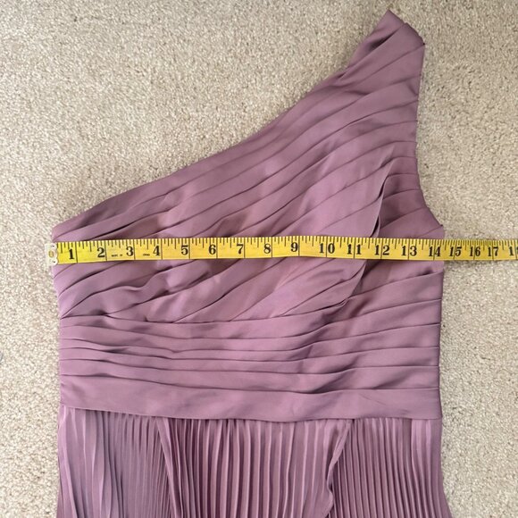 Azazie One-Shoulder Maxi Dress in Mauve - Picture 13 of 16